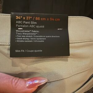 Lululemon ABC slim pant—pale grey